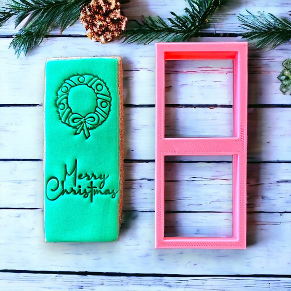 Plaque Rectangle Thin 3D Printed Cookie Cutter