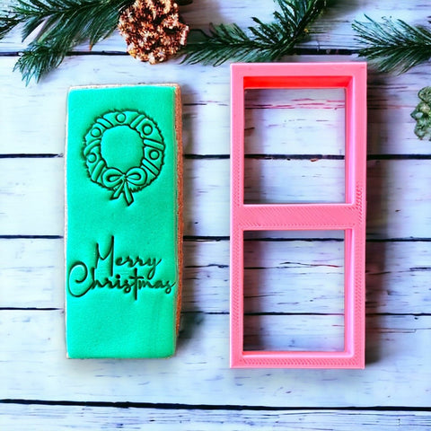 Plaque Rectangle Thin 3D Printed Cookie Cutter