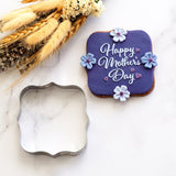 Plaque Square Scroll Stainless Steel Cookie Cutter