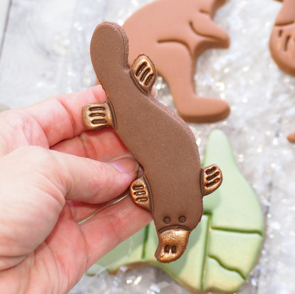 Platypus (Stamp Set) Emboss 3D Printed Cookie Stamp + 3D Printed Cookie Cutter