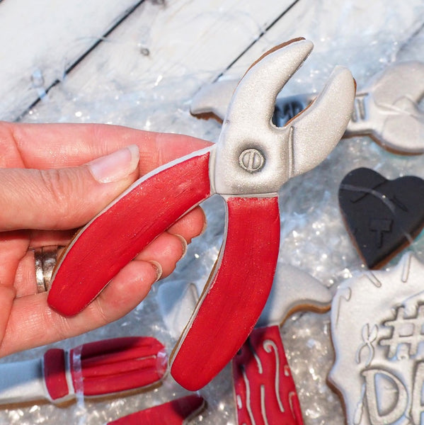 Pliers (Stamp Set) Emboss 3D Printed Cookie Stamp + Stainless Steel Cookie Cutter