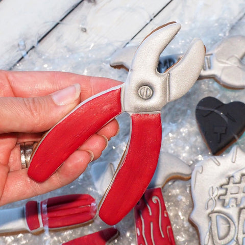 Pliers (Stamp Set) Emboss 3D Printed Cookie Stamp + Stainless Steel Cookie Cutter