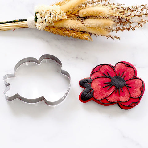 Poppy Flower Stainless Steel Cookie Cutter
