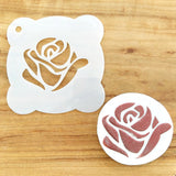 Rose Cookie / Cupcake Stencil