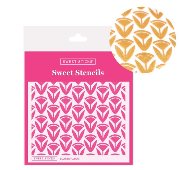 Scandi Floral Cookie Stencil