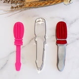Screwdriver (Stamp Set) Emboss 3D Printed Cookie Stamp + Stainless Steel Cookie Cutter