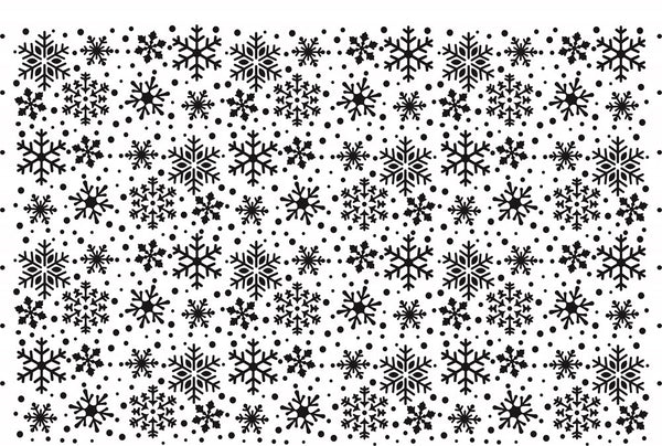 Snowflake Cake Stencil