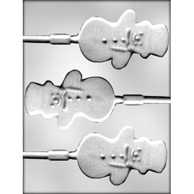 Snowman Sucker Medium Chocolate Mould