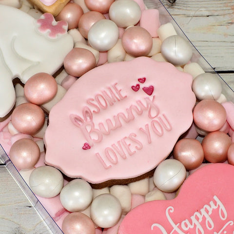 Some Bunny Loves You Emboss 3D Printed Cookie Stamp
