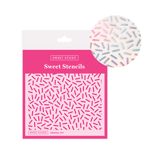 Sprinkle City Pattern Cookie Stencil