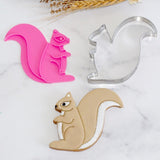 Squirrel / Skunk (Stamp Set) Emboss 3D Printed Cookie Stamp + Stainless Steel Cookie Cutter