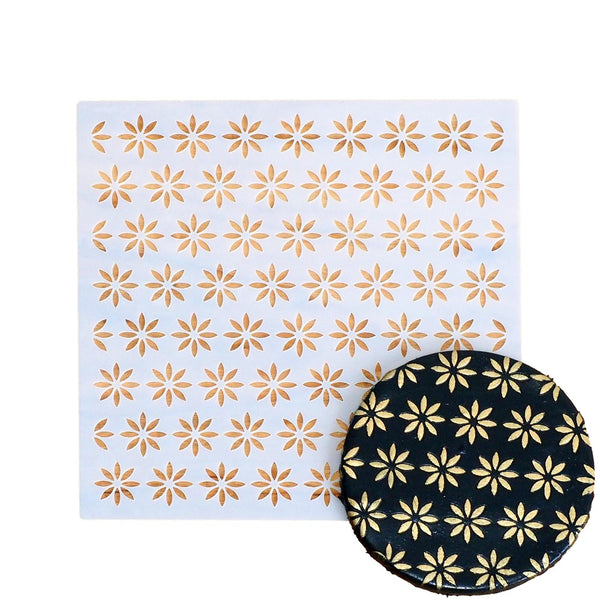 Star Flower Cookie Stencil