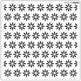 Star Flower Cookie Stencil