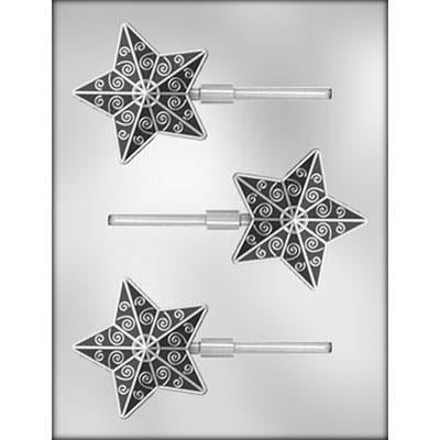 Star Fancy Chocolate Sucker or Chocolate Pop Mould - Last One