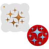 Stars Sparkling Cookie / Cupcake Stencil