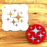 Stars Sparkling Cookie / Cupcake Stencil