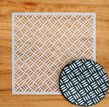 Thatch Weave / Diamond Plate Cookie Stencil