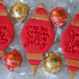 Tis the Season to be Jolly Emboss 3D Printed Cookie Stamp