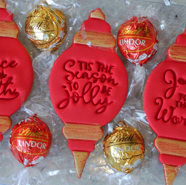 Tis the Season to be Jolly Emboss 3D Printed Cookie Stamp