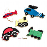 Planes Trains & Auto 5pce Stainless Steel Cookie Cutter Pack