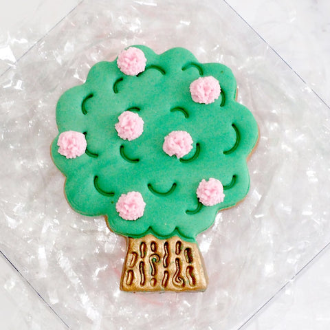 Tree (Stamp Set) Emboss 3D Printed Cookie Stamp + Stainless Steel Cookie Cutter