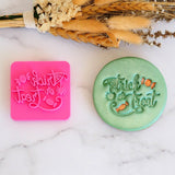 Trick or Treat Emboss 3D Printed Cookie Stamp