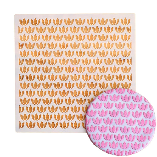 Tulip Flower Cookie Stencil