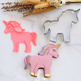 Unicorn (Stamp Set) Emboss 3D Printed Cookie Stamp + Stainless Steel Cookie Cutter