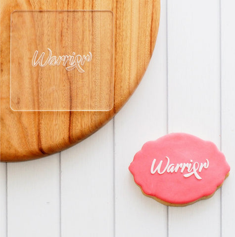 Awareness Warrior Raise It Up / Deboss Cookie Stamp