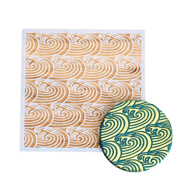 Wave Cookie Stencil