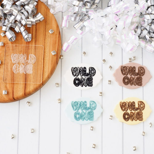 Wild One (Jungle) Raise It Up / Deboss Cookie Stamp