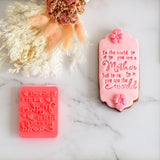 You are the World Emboss 3D Printed Cookie Stamp