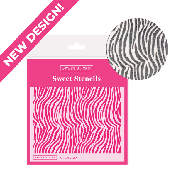 Animal Zebra Pattern Cookie Stencil