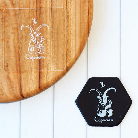 Birthday Zodiac Capricorn Raise It Up / Deboss Cookie Stamp