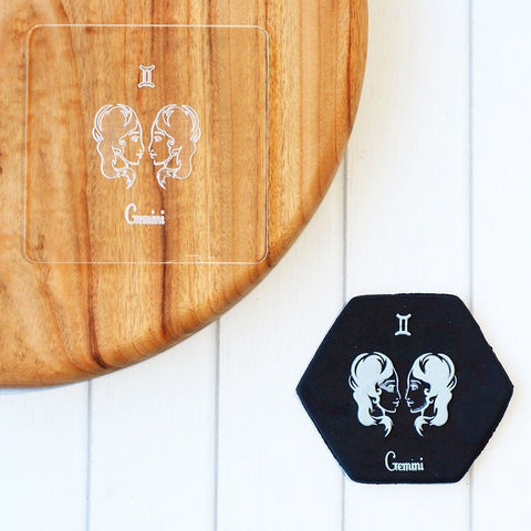 Birthday Zodiac Gemini Raise It Up / Deboss Cookie Stamp