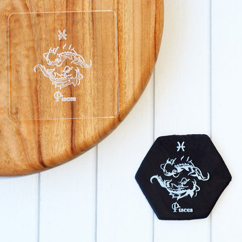 Birthday Zodiac Pisces Raise It Up / Deboss Cookie Stamp