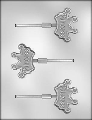 Crown "Princess"  Chocolate Sucker or Chocolate Pop Mould