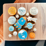 Happy Father's Day (Script & Capitals) Emboss Cookie Stamp