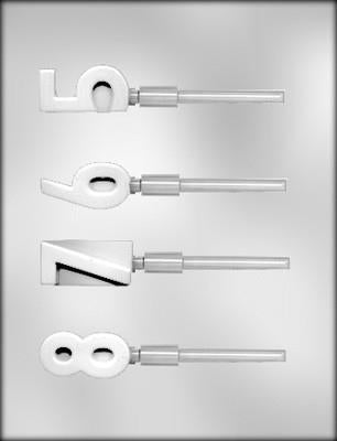 Numbers 5-8 Chocolate Sucker or Chocolate Pop Mould