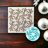 Windy Swirls Pattern Cookie Stencil