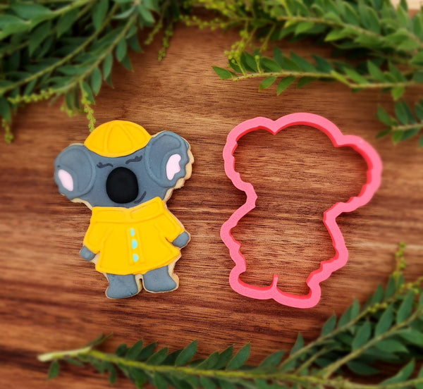 Koala in a Hat and Jacket 3D Cookie Cutter