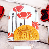 ANZAC Day Commemorative Emboss 3D Printed Cookie Stamp
