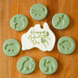 Australian Emboss 3D Printed Cookie Stamp Set (8 pce)