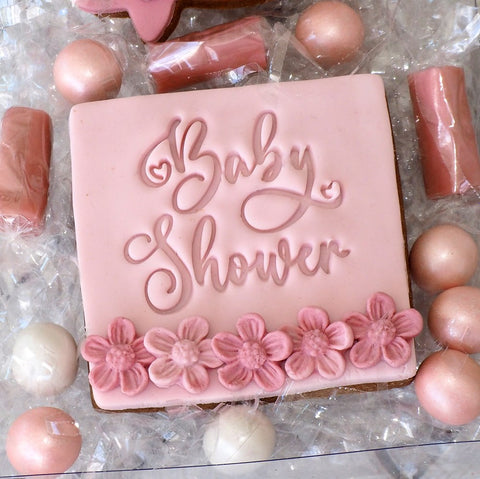 Baby Shower Emboss 3D Printed Cookie Stamp