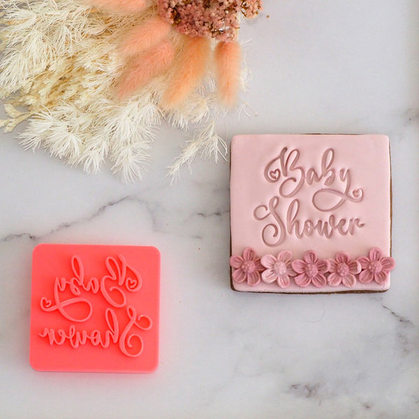 Baby Shower Emboss 3D Printed Cookie Stamp Sweet Themes