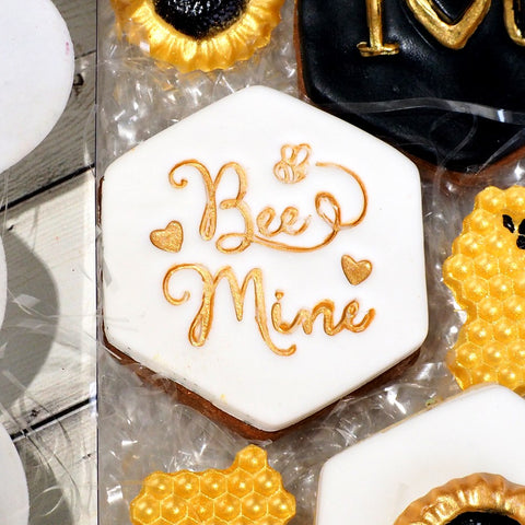 Bee Mine Emboss 3D Printed Cookie Stamp