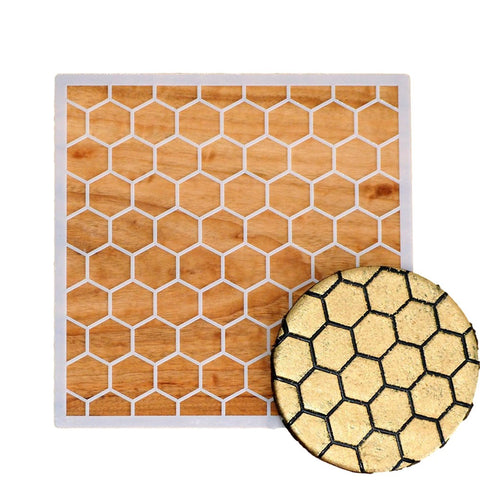 Beehive Honeycomb Cookie Stencil