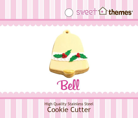 Bell Medium Stainless Steel Cookie Cutter with Swing Tag