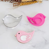 Bird (Stamp Set) Emboss 3D Printed Cookie Stamp + Stainless Steel Cookie Cutter