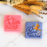 Boo Witches Emboss 3D Printed Cookie Stamp